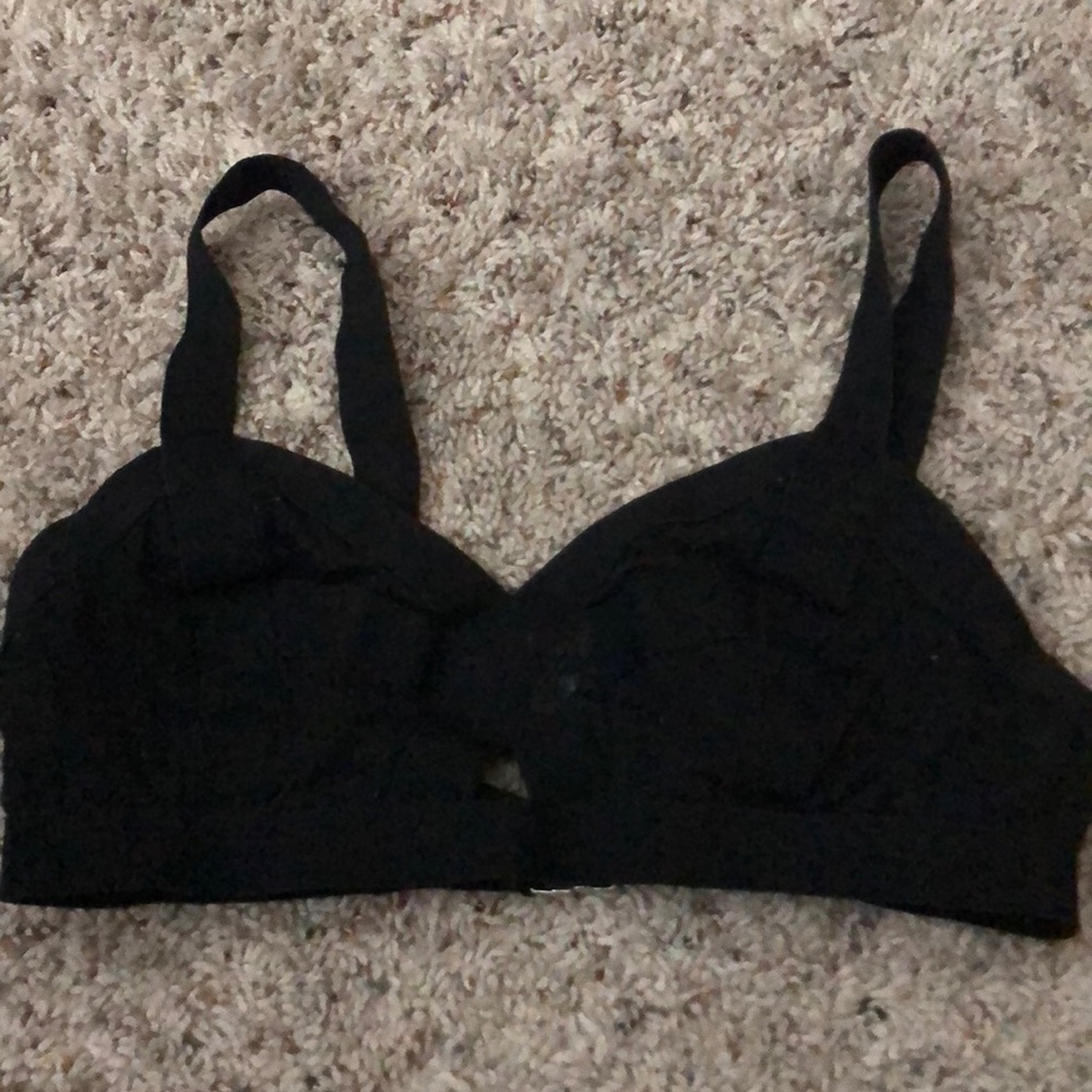 Black Windsor Bra Crop Top